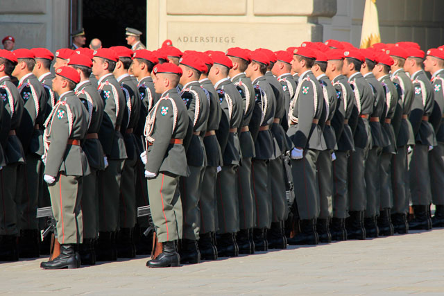 Guarda do Hofburg, no Schweizerhof (Pátio Suiço)